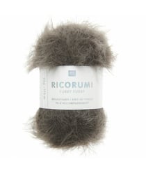 Fil fausse fourrure RICORUMI FURRY FURRY - 25 gr - Rico Design - Idéal pour les amigurumis et créations douillettes 21 Taupe