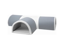 Tunnel de jeu souple 4 éléments gris blanc