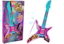 Guitare Électrique Enfant Rose Avec Lumières et Sons 62 cm
