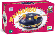 Djeco Animambo - Tambour en acier - 8 languettes - Multicolore - Thème amérindien