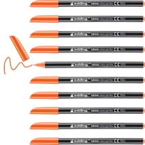 Lot de 10 feutres de coloriage pointe fine - EDDING - Orange - 1200
