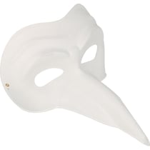 Masque de Venise - Carton - Blanc - A décorer et personnaliser - 20x21x12cm