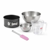 Set pâtisserie avec moule à panettone 18 cm à charnière, 2 bols à mixer, verre mesureur et spatule Zenker
