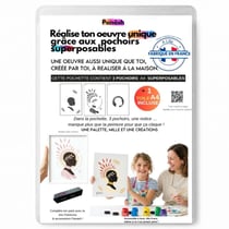 Peinture aux pochoirs Panash débutant enfants et adultes - Aube en 3 pochoirs