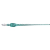 Plume en verre - Ronde - Turquoise - Calligraphie - Herbin