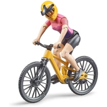 bworld Vélo de montagne avec une femme cycliste