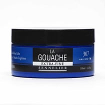 Gouache - Extra-fine - Bleu de cobalt véritable - 307 - Sennelier - Pot de 100ml - Beaux-arts