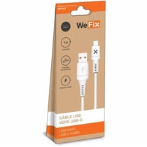 Câble d'alimentation Wefix - Plastique - Blanc - 1 m