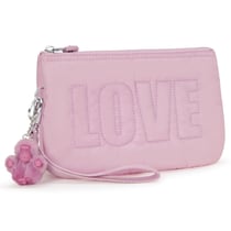 Grande Pochette Kipling Creativity XL avec dragonne Love Puff Pink