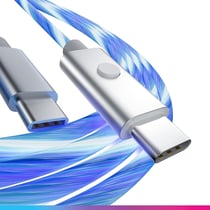 Câble USB LED 2m USB-C vers USB-C Oniverse - PS5 Pro Slim Xbox series X/S Switch PC Android Iphone15