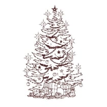 Graine Créative - Tampon en bois Sapin de Noel