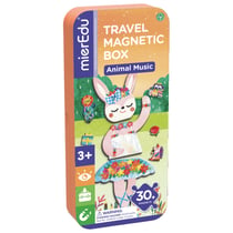 Boîte De Puzzle Magnétique Voyage - Animaux - 2  scènes et plus de 30 pièces de puzzle magnétiques - 3+