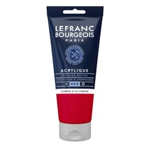 Peinture acrylique - Carmin alizarine - 328 - Fine - Lefranc Bourgeois - Tube 80ml
