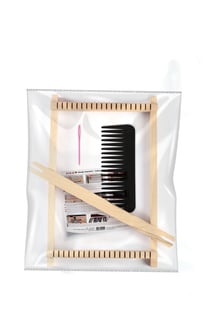 METIER A TISSER RECTANGULAIRE 290x187mm, PEIGNE et AIGUILLE