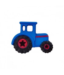 Bouton Tracteur à queue 23mm - Pym Bleuet Bleu