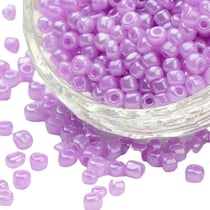500 PERLES de ROCAILLE VIOLET Diamètre 4 mm 6/0 (36 grs) - creation bijoux