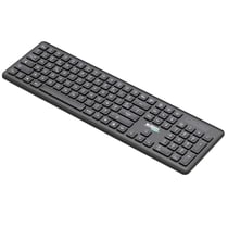URBAN FACTORY Clavier Sans Fil Bluetooth Cyclee avec Mini Récepteur USB et USB-C 2.4Ghz Noir