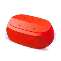 Enceinte Bluetooth Sans Fil Avec Boutons Tactiles et Support Auxiliaire TF Rouge YONIS