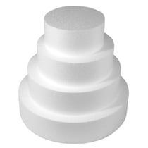 Le Polystyrène - Pièce montée polystyrène Ø 30 à 10 cm Haut 28 cm 4 p
