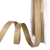 Bobine 15m Ruban chevron métal Beige