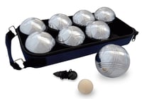 Set de 8 boules de pétanque loisir + 1 cochonnet + 1 mesureur - Cadetel