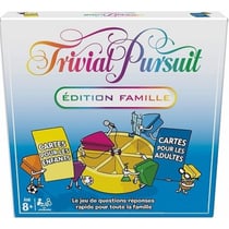 Trivial pursuit famille - hasbro - e1921 - jeu de questions / reponses