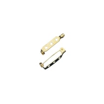 Epingle - broche av.étai+ferm. de sécurité, or, 30mm, 6 pces