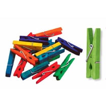 MégaCréa DIY - Pinces à linge en bois multicolore 4,5 cm 50 pièces