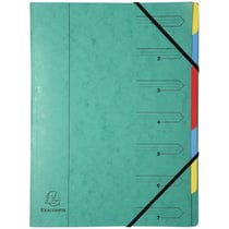 Trieur 7 Compartiments Vert - Exacompta