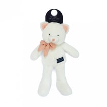 Chat en peluche Pacha blanc 28 cm - Maïlou Tradition
