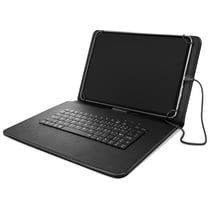 Housse Tablette 10 pouces avec Clavier AZERTY USB-C Fonction Support Noir