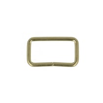 Lot de 2 passants métal 32mm couleur or