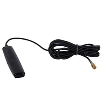 Antenne sur vitre DAB DAB+ ACV Basic - Noir - Alimentation fantôme 12 V