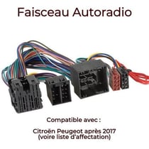 Harnais en T universel ACV pour autoradio - Noir