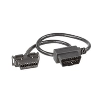 Rallonge connecteur OBD 90° ACV Prise OEM Noir 30 cm