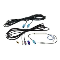 Kit câble antenne FM DAB+ ACV Fakra DIN SMB SMA Noir 500 cm