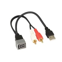 Adaptateur USB AUX autoradio ACV Nissan Cube Z12 - Noir - 2010-2011
