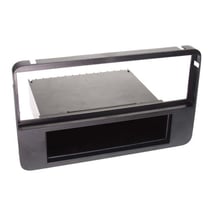 Adaptateur façade autoradio 1-DIN ACV avec vide poche - Noir - Alfa 159 Brera Spider