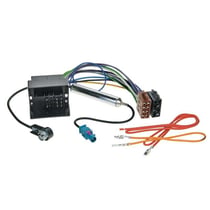 Faisceau autoradio ISO ACV Audi Seat Skoda VW - Noir - amplificateur antenna phantom
