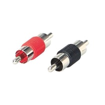 Connecteur RCA mâle ACV - Rouge Noir - Lot 2 pcs
