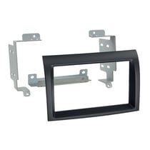 Adaptateur façade autoradio 2 DIN ACV Fiat Citroen Peugeot noir tableau bord ouvert