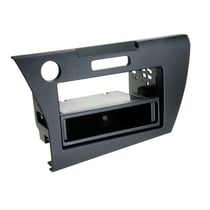Adaptateur façade 2-DIN ACV Honda CRZ 2010 noir avec vide-poche