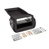 Adaptateur façade 2-DIN ACV avec vide-poche Fiat Citroën Peugeot - Noir