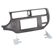 Adaptateur façade 2-DIN ACV Kia Rio dès 09 2011 - Anthracite
