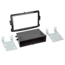 Adaptateur façade 2-DIN ACV noir piano pour Dacia Opel Renault