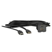Port d installation universel USB HDMI ACV - Noir