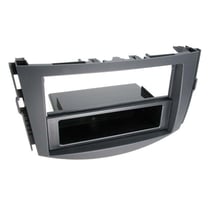 Adaptateur façade autoradio 2-DIN ACV Toyota RAV4 2006 noir avec vide poche