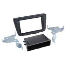 Adaptateur façade autoradio 2-DIN ACV avec vide poche - Noir - Suzuki Baleno 2016