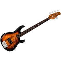 StingRay RAY35 Spalted Maple Sunburst Sterling by Music Man