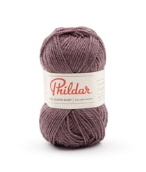 Pelote de laine à tricoter SUPER BABY - 25GR - Phildar - certifié Oeko-Tex Amethyste